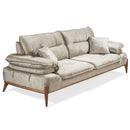 Canapea extensibilă GALAXY , Tip material:&nbsp;Catifea exclusivă, Tipul picioarelor: Lemn , din lateral