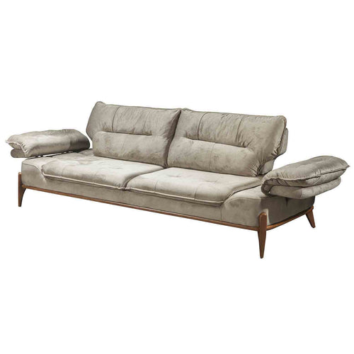 Canapea extensibilă GALAXY , Tip material:&nbsp;Catifea exclusivă, Tipul picioarelor: Lemn extensibila detalie