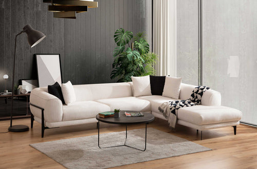 Colțar MOTTO 3+2 locuri  255 x 181 cm ,  Tipul picioarelor: Metal,  perspective