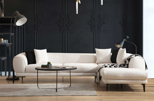 Colțar MOTTO 3+2 locuri  255 x 181 cm ,  Tipul picioarelor: Metal,  din  fata