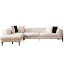 Colțar MOTTO 3+2 locuri  255 x 181 cm ,  Tipul picioarelor: Metal,  din in fata