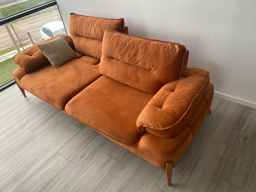 RESIGILAT Canapea extensibilă GALAXY, Easy Clean, 230 cm, Cărămiziu 