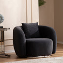 Fotoliu MUFFIN-MR, Opțiuni culoare, Material : Catifea  Picior&nbsp : Metal Argintiui -  gold - tesatura , Pernă Pentru Spate : Burete moale