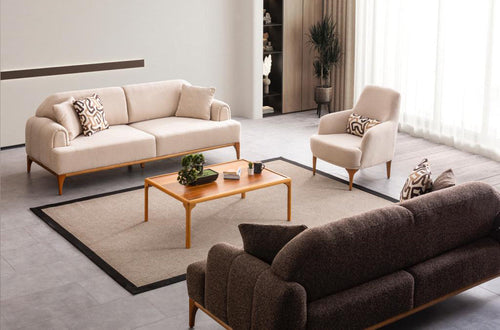 Canapea extensibilă JEST 3 locuri  220 cm, Opțiuni culoare - Maroom