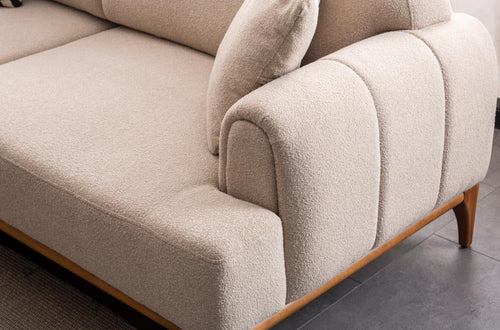 Canapea extensibilă JEST 3 locuri  220 cm, Opțiuni culoare - Maroom