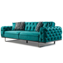 Canapea extensibilă LILA 3 locuri 230 cm, material: Catifea exclusivă, picioarelor: Metal.