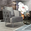 Fotoliu LILA 85 cm, material: Catifea exclusivă, picioarelor: Metal.