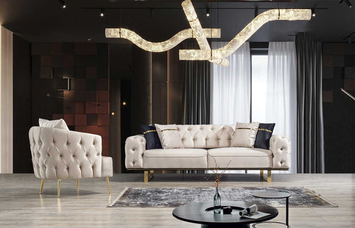 Fotoliu LILA 85 cm, material: Catifea exclusivă, picioarelor: Metal. a canapea 1 fotoliu