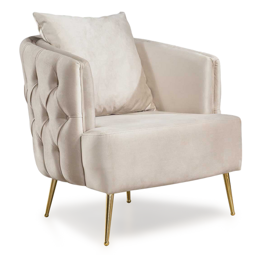 Fotoliu LILA 85 cm, material: Catifea exclusivă, picioarelor: Metal. detalie