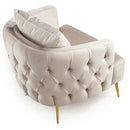 Fotoliu LILA 85 cm, material: Catifea exclusivă, picioarelor: Metal. din spate