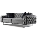 Canapea extensibilă LILA 3 locuri 230 cm, material: Catifea exclusivă, picioarelor: Metal.