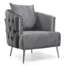 Fotoliu LILA 85 cm, material: Catifea exclusivă, picioarelor: Metal. 2 canapele 1 fotoliu