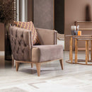 Fotoliu LILA 85 cm, material: Catifea exclusivă, picioarelor: Metal.