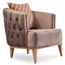 Fotoliu LILA 85 cm, material: Catifea exclusivă, picioarelor: Metal.