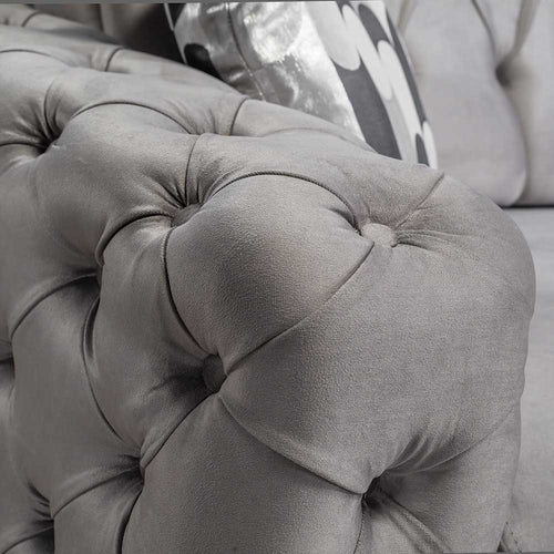 Colțar Extensibil 3+2 locuri LILA, material: Catifea exclusivă, picioarelor: Metal. detalie