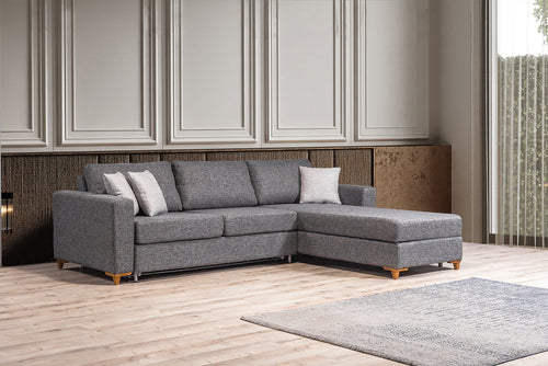 Colțar Extensibil 3+1 locuri cu șezlong LAURA 230 x 175 cm - Maroom