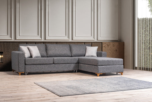 Colțar Extensibil 3+1 locuri cu șezlong LAURA 230 x 175 cm - Maroom