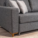 Colțar Extensibil 3+1 locuri cu șezlong LAURA 230 x 175 cm - Maroom