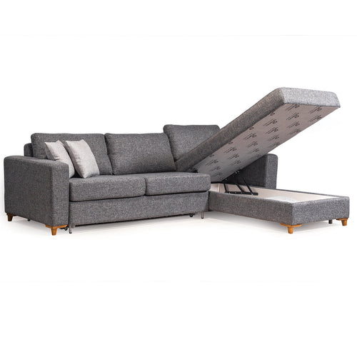 Colțar Extensibil 3+1 locuri cu șezlong LAURA 230 x 175 cm - Maroom