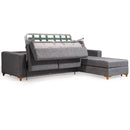 Colțar Extensibil 3+1 locuri cu șezlong LAURA 230 x 175 cm - Maroom