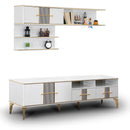 Dulap de perete LOTTO 3 rafturi 2 uși 174 x 30 cm, Alb