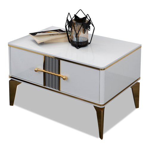 Noptieră LOTTO 1 sertar 68 x 43 cm, Alb