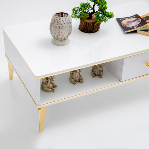 Masă cafea LOTTO 106 x 60 cm, Alb