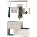 Set cuier și pantofar HOLLY 2 rafturi 2 uşi 120 cm, Opţiuni culoare