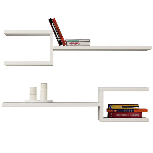 Raft de perete CATCH 2 bucăți 75 x 17 cm, Opțiuni culoare