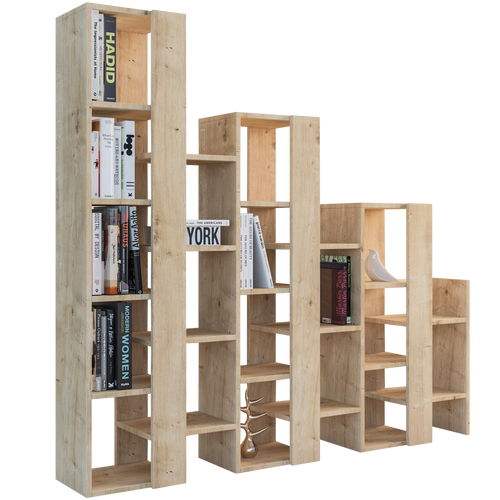 Bibliotecă PYRAMID 18 rafturi 158 x 151 cm, Opțiuni culoare