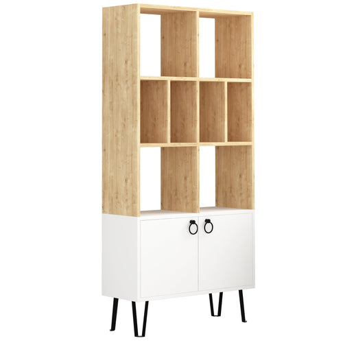 Bibliotecă BENTLEY 8 rafturi 2 uşi 80 x 166 cm, Opțiuni culoare