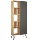 Bibliotecă DOVE 7 rafturi 1 ușă 81 x 191 cm, Opțiuni culoare