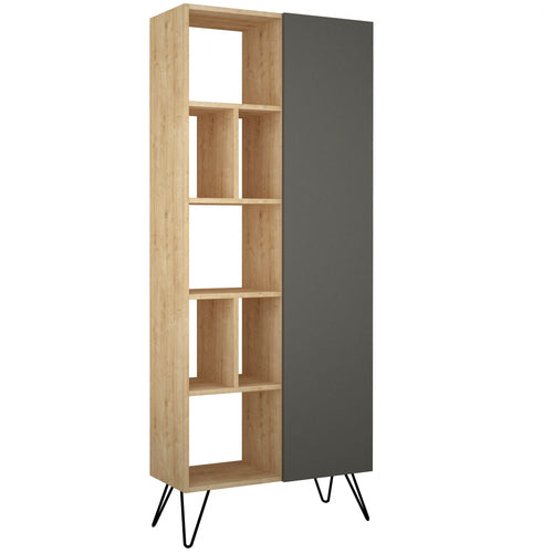 Bibliotecă DOVE 7 rafturi 1 ușă 81 x 191 cm, Opțiuni culoare
