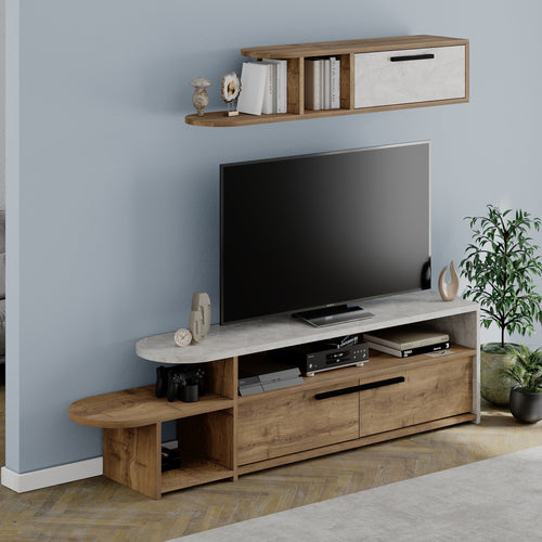 Set comodă TV YUKI 3 uși 167 cm, Opțiuni culoare