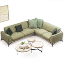 Colțar Extensibil 6 locuri MAGNUM 300 x 260 cm , material: Catifea, picioarelor: metal , din sus