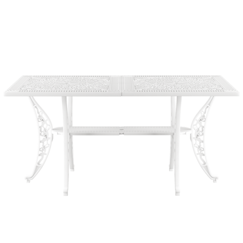 Masa fixa exterior alb SARDEGNA ergonomic și confortabil, ideal pentru terase, grădini, balcoane, cafenele și restaurante. Design elegant, material rezistent la intemperii, ușor de asamblat, protecție UV și durabilitate sporită.