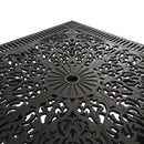 Masa fixa exterior negru SARDEGNA ergonomic și confortabil, ideal pentru terase, grădini, balcoane, cafenele și restaurante. Design elegant, material rezistent la intemperii, ușor de asamblat, protecție UV și durabilitate sporită.