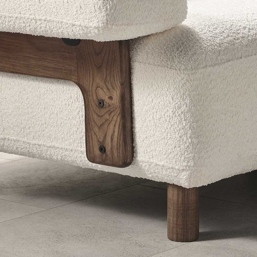 Fotoliu  LAVA  , Țesătură modernă și moale, picioarelor: Lemn  1   , din perspectiva , detalie 