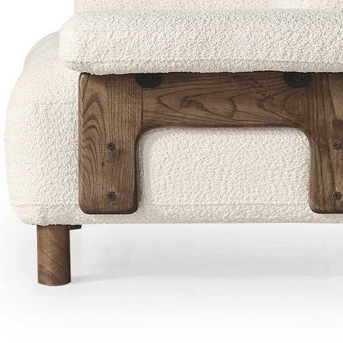 Fotoliu  LAVA  , Țesătură modernă și moale, picioarelor: Lemn  1   , din perspectiva detalie 