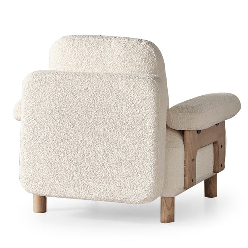 Fotoliu  LAVA  , Țesătură modernă și moale, picioarelor: Lemn  1   , din spate