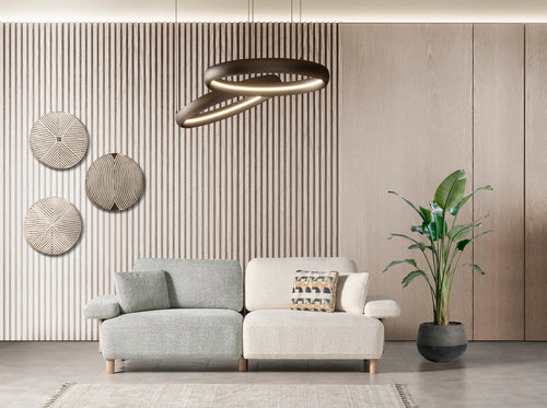 Canapea LAVA  , Țesătură modernă și moale, picioarelor: Lemn  