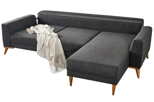 Colțar Extensibil NESTA 3+1 locuri cu șezlong  258 x 162 cm - Maroom