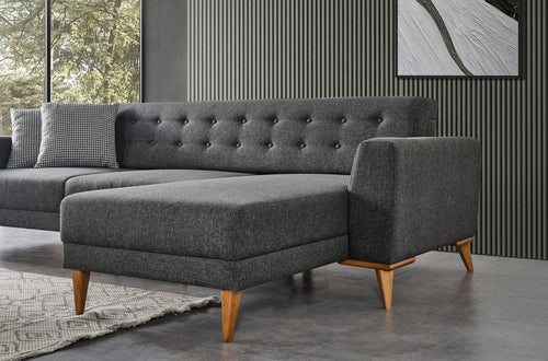 Colțar Extensibil NESTA 3+1 locuri cu șezlong  258 x 162 cm - Maroom