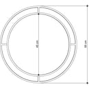 Oglindă MOON diametru 57 cm, Opţiuni culoare - Maroom