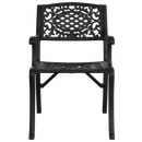 Scaun exterior RIMINI negru, design modern și ergonomic, realizat din material rezistent la intemperii. Perfect pentru spații exterioare, cu protecție UV și durabilitate sporită.