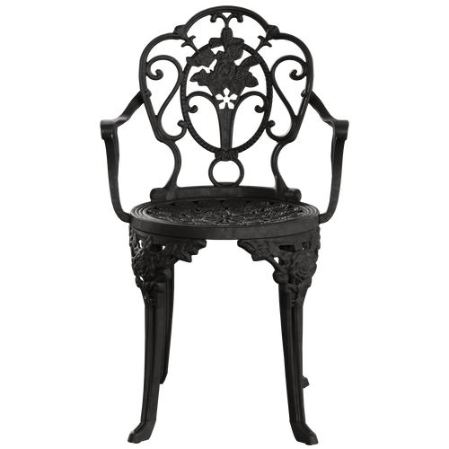 Scaun exterior SICILY negru, design modern și ergonomic, realizat din material rezistent la intemperii. Perfect pentru spații exterioare, cu protecție UV și durabilitate sporită.