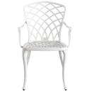 Scaun exterior PALERMO alb, design modern și ergonomic, realizat din material rezistent la intemperii. Perfect pentru spații exterioare, cu protecție UV și durabilitate sporită.