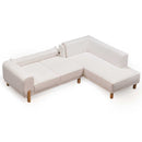 Colțar Extensibil 3+1 locuri BAHAMA 295 x 195 cm , picioarelor: Lemn, material: stofa, detalie extensibila din sus