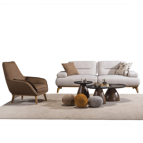 Fotoliu META 90 cm, Lemn masiv - Maroom