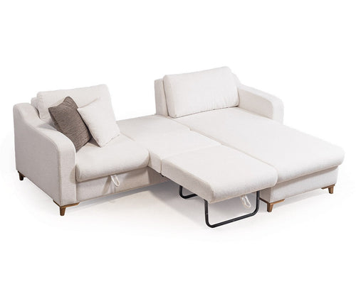 Colțar Extensibil ALENYA cu depozitare 250 x 200 cm